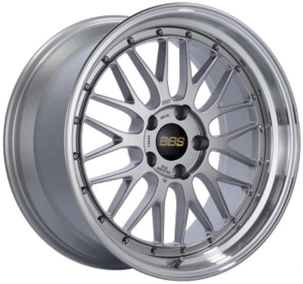 BBS LM 20x10.5 5x112 ET15 Diamond Silver Wheel 80mm PFS/Clip Required