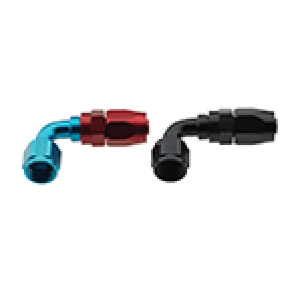 Fragola -6AN 90 Pro-Flow Hose End Fitting - Black