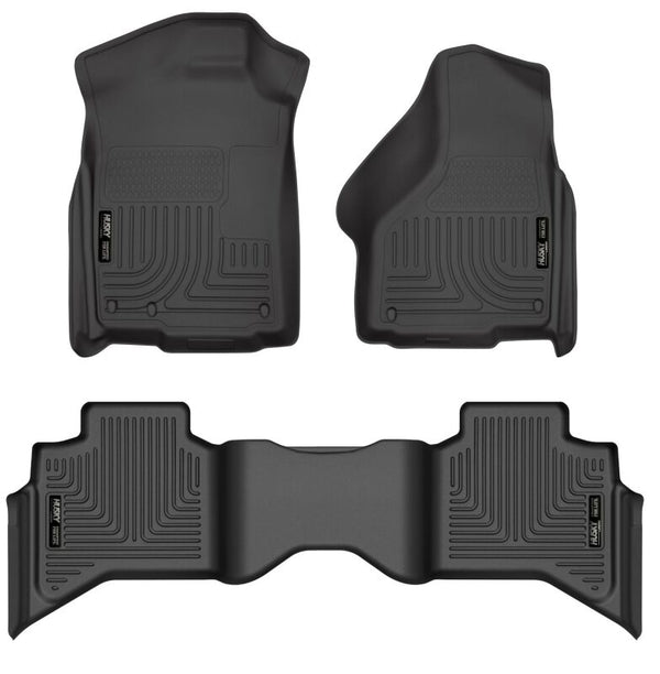 Husky Liners WeatherBeater Floor Liner for 2009-2012 Dodge Ram 1500 Quad Cab Black