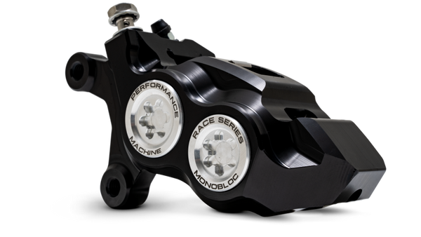 Performance Machine 08-23 FL,18-24 M8 Softail,06-17 VRod 137x4B Rce Series Monobloc Caliper Left CLR