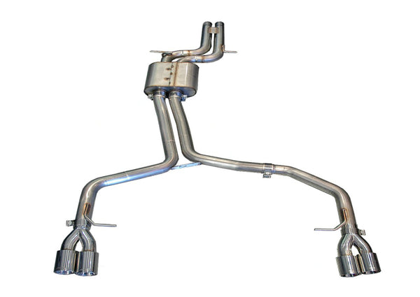 AWE Tuning Track Edition Catback Exhaust for Audi B8/B8.5 S4 3.0T - 90mm Chrome Silver Tips