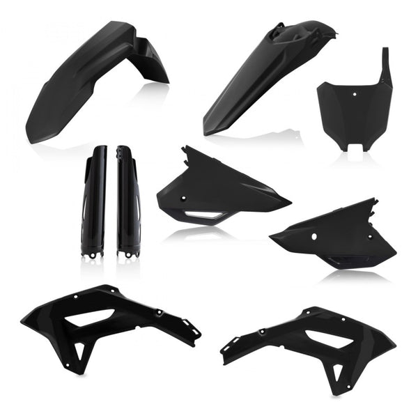 Acerbis Full Plastic Kit - Black for 2022-2024 Honda CRF250RX / CRF450RX / CRF450R-S