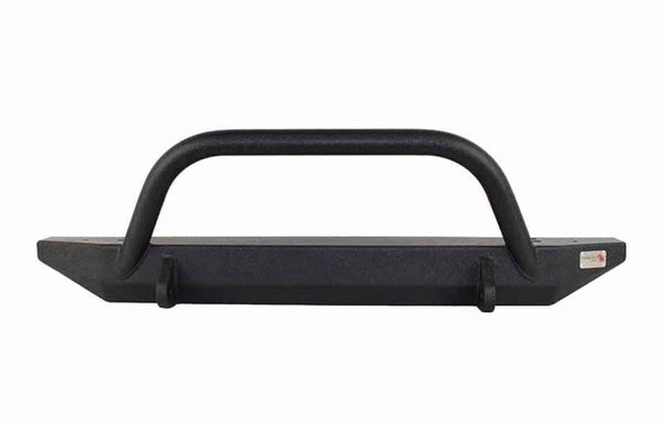 Fishbone Offroad Jeep Wrangler TJ Rubicon Front Bumper with Winch Guard - Black Textured Powdercoat