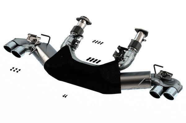 Borla 2020 Chevrolet Corvette C8 6.2L ATAK 3in Cat-Back Exhaust System with Dual Round A/C Tips