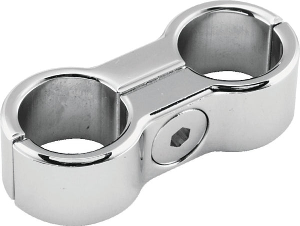 Bikers Choice Chrome Oil Hose Separator Clamp (2 Hose)