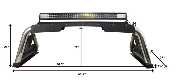 Go Rhino Sport Bar 2.0 Kit for 2015-2020 Chevy Colorado with Light Mount