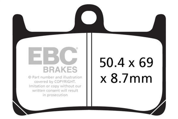 EBC 17-22 Yamaha YZF-R6 H Front Left/Right Sintered HH Brake Pads