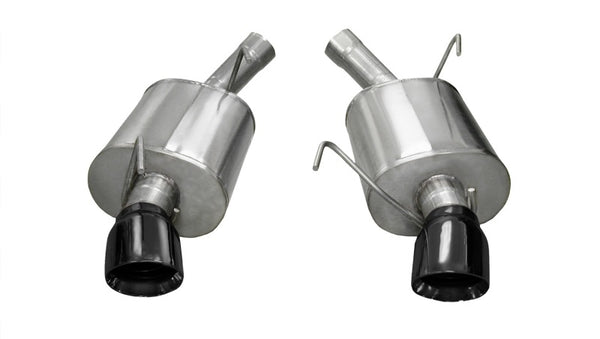 Corsa Axle-Back Exhaust for 2005-2010 Ford Mustang Shelby GT500 5.4L V8 - Black