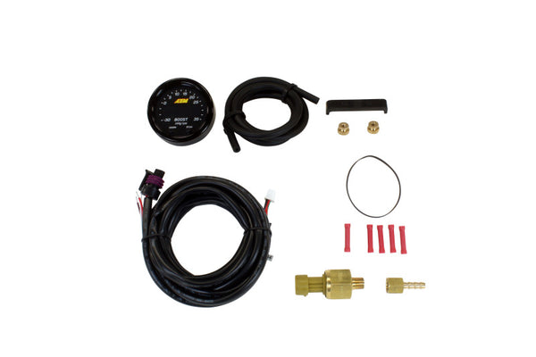 AEM X-Series 52mm Digital Boost Pressure Gauge Kit (-30 inHg to 35 PSI)