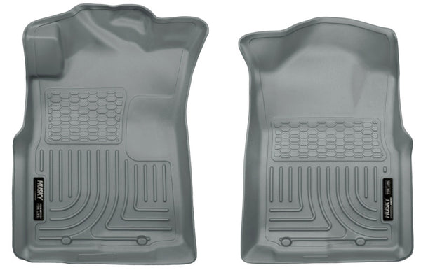 Husky Liners WeatherBeater Front Grey Floor Liners for 2005-2015 Toyota Tacoma Crew/Extended/Standard Cab