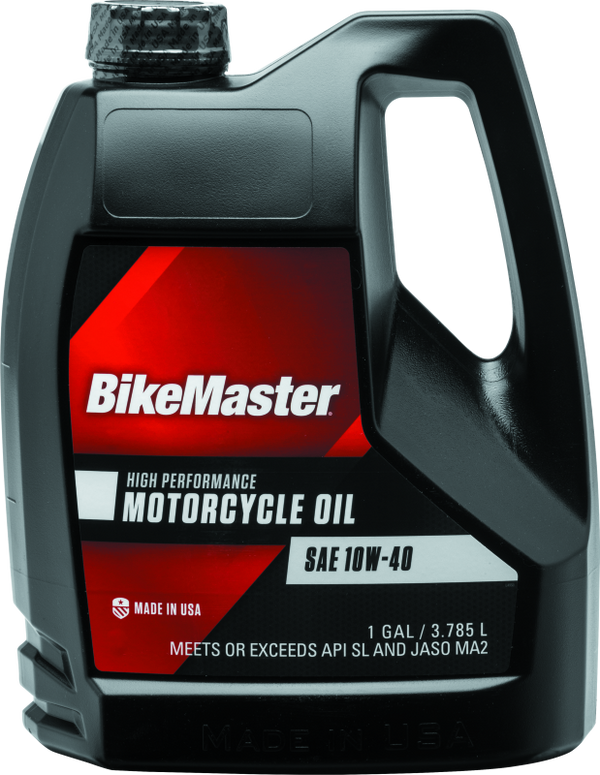 BikeMaster 10W-40 High-Performance Motor Oil (Mineral) - 1 Gallon