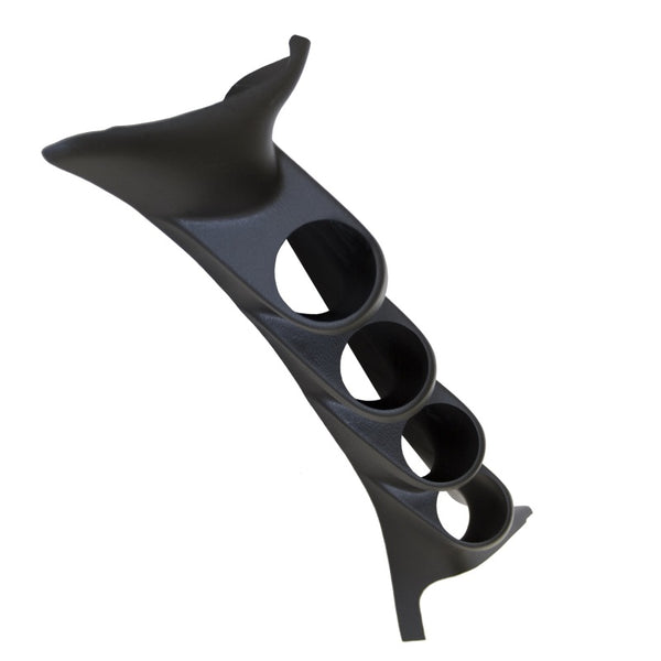 AutoMeter 52mm Quad A-Pillar Gauge Pod, Black 19992007 Ford Super Duty