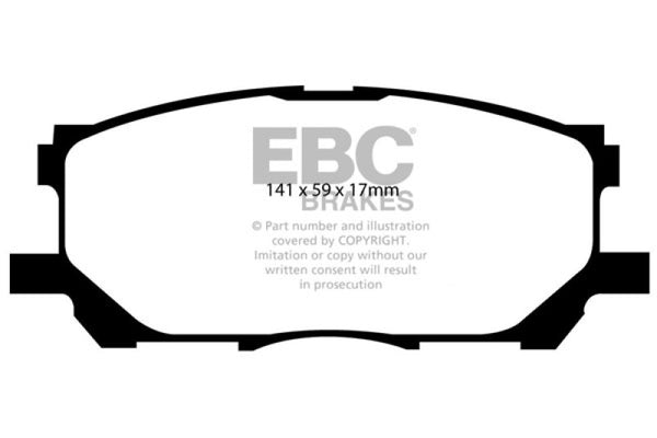 EBC Greenstuff Front Brake Pads for 2004-2007 Lexus RX330 3.3
