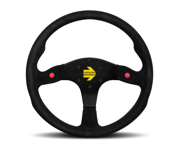 Momo MOD80 Steering Wheel 350 mm - Black Suede/Black Spokes