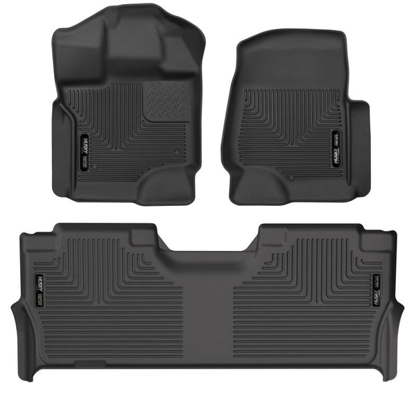 Husky Liners X-Act Contour Floor Liners for 2021-2023 Ford F-150 CC SC - Black