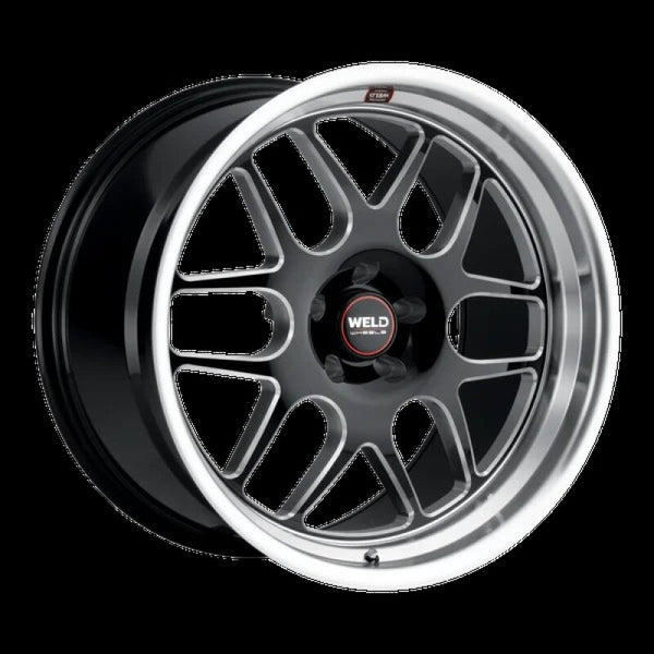 Weld Solana 17x11 / 5x127 BP / ET-44 / 78.1mm Bore - Gloss Black MIL DIA Wheel