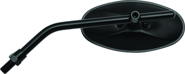 BikeMaster Black Adjustable Oval Mirror 10mm Mount (Each)