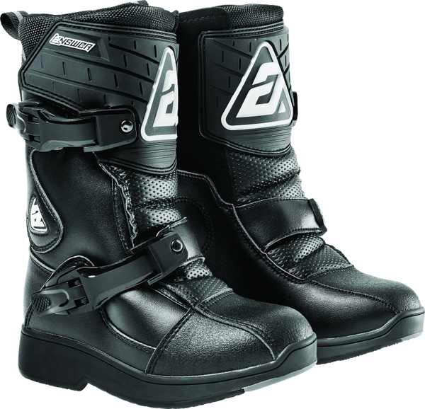 Answer Peewee Youth Motorcycle Boots Black - Size 10