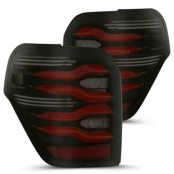 AlphaRex LUXX LED Tail Lights w/ Sequential Indicators for Toyota 4Runner 20102023 (Black/Red)