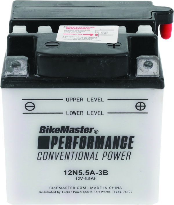 BikeMaster 12N5.5A-3B 12V 5.5Ah Lead-Acid Motorcycle Battery