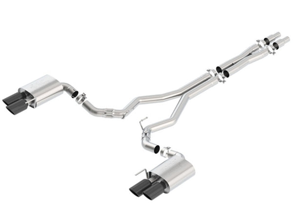 Borla 2018 Ford Mustang GT 3in ATAK Catback Exhaust w/o Valves & Black Chrome Tips