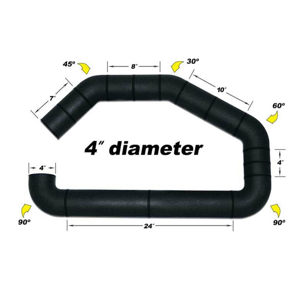 Airaid U-Build-It 4" Custom Intake Tube (One-Piece, Cut-to-Fit)