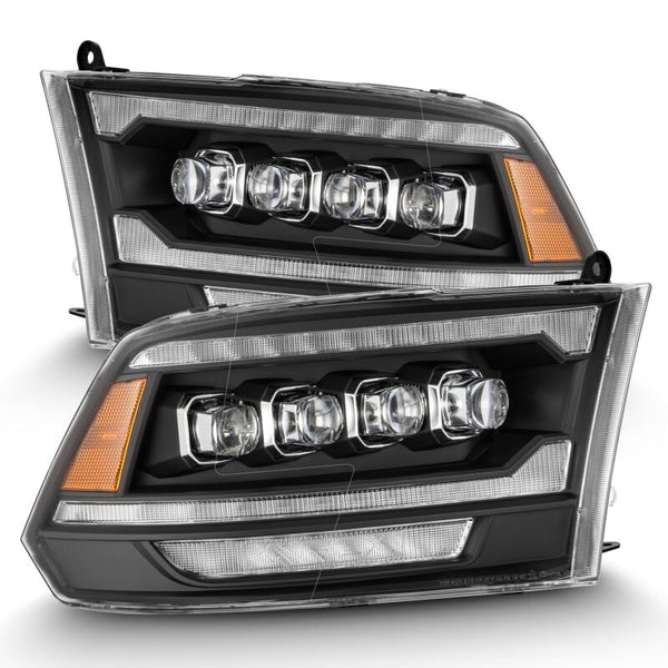 AlphaRex NOVA LED Projector Headlights w/ Activation Light - Black - Dodge Ram 2500 (2009-2018)