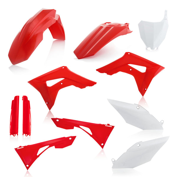 Acerbis Full Plastic Kit Red/White for Honda CRF250R 2019-2022 & CRF450R/450R-S 2019-2022