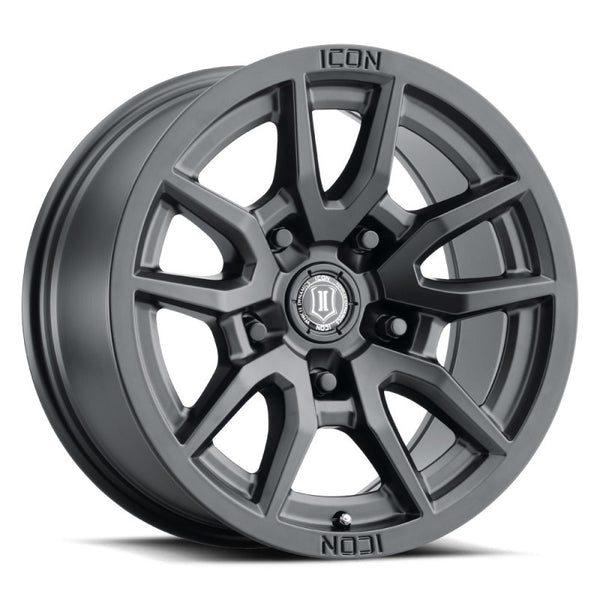 ICON Vector 5 17x8.5 Wheel - 5x150 Bolt Pattern, 25mm Offset, Satin Black