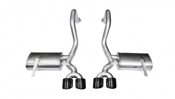 CORSA Performance Axle-Back Exhaust for 1997-2004 Chevrolet Corvette C5 Z06 5.7L V8 - Black Xtreme