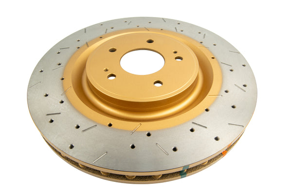 DBA 08+ EVO X Front Drilled & Slotted 4000 Series Brake Rotor