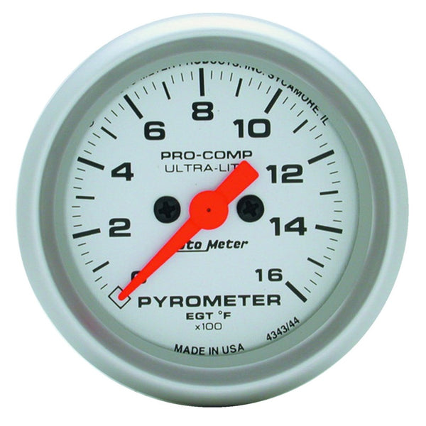 AutoMeter Ultra-Lite 52mm Electronic EGT Gauge 0-1600F