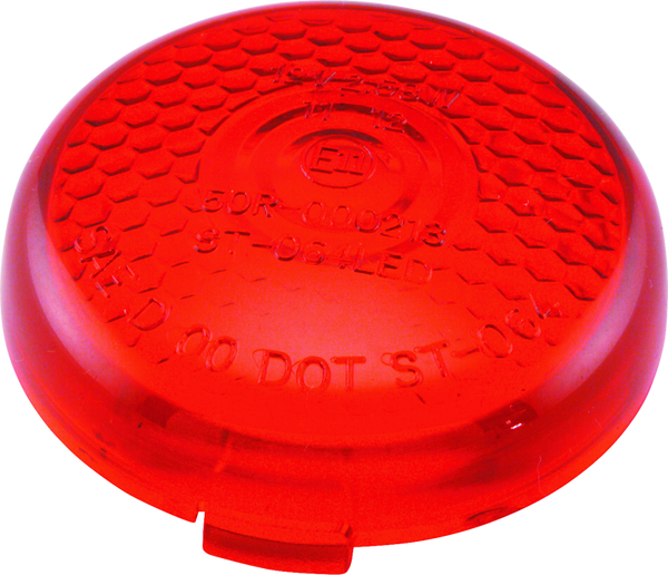 Bikers Choice Red Honeycomb Lens LED Bullet Turn Signal Replacement
