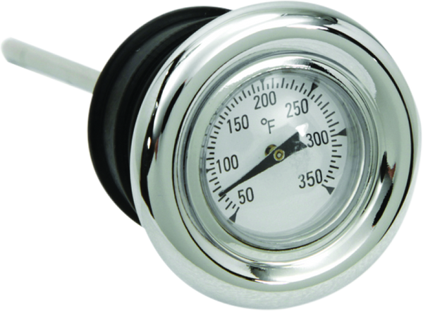 Bikers Choice Chrome Oil Dipstick w/ Temp Gauge Harley-Davidson 197086 FL/FX & 197078 XLCH