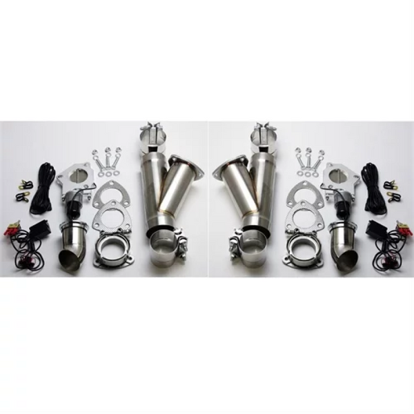 Granatelli 3.0" Dual Electronic Exhaust Cutout - Stainless Steel Slip Fit