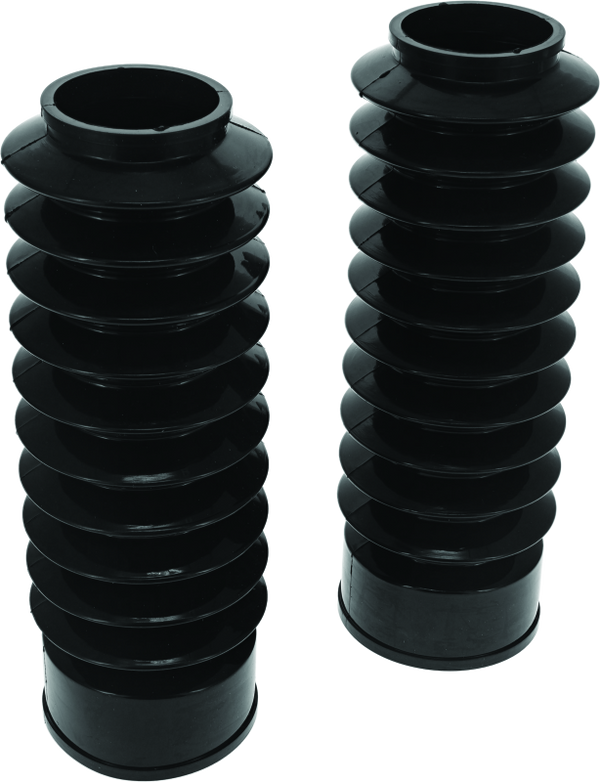 Bikers Choice 49mm Black Long Fork Boots - Heavy-Duty Ozone-Resistant Rubber