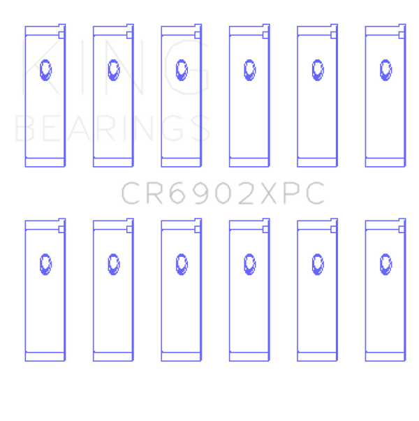 King Engine Bearings Nissan VQ35HR/VQ37VHR/VR30DTT pMaxKote Rod Bearing Set - Size +.5mm