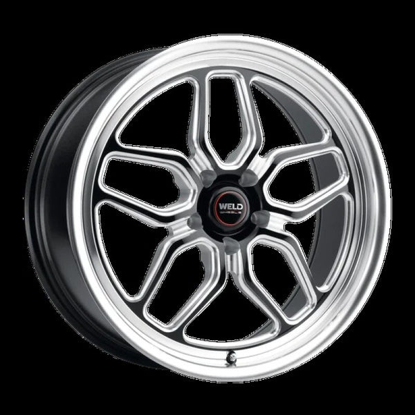 Weld Laguna Drag S152 17x10 / +49 / 5x114.3 / 78.1 CB - Gloss Black W/ Milled Spoke
