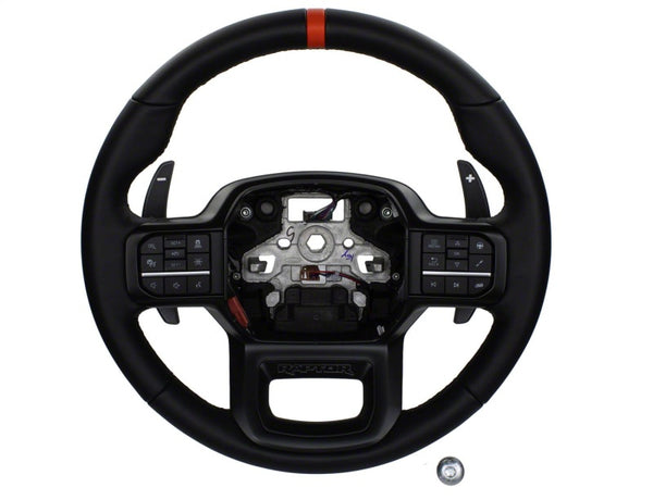 Ford Racing Steering Wheel Kit for 2021-2024 F-150 Raptor - Black