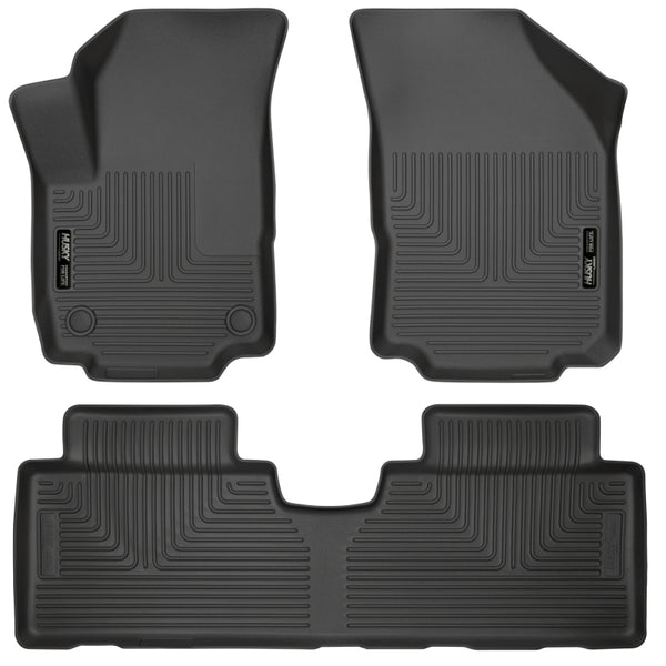 Husky Liners WeatherBeater Floor Liners for 2018-2023 GMC Terrain - Black - Front & 2nd Seat
