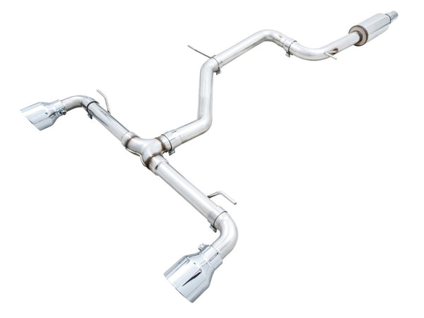 AWE Tuning Track Edition Catback Exhaust 2022 Volkswagen GTI MK8 Chrome Silver Tips