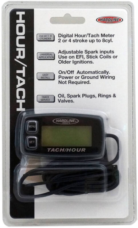 Hardline Inductive Hour Tachometer for Up to 8 Cylinders