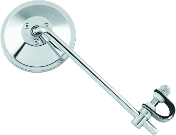 BikeMaster Universal Clamp-On Side Mirror 8in Stem