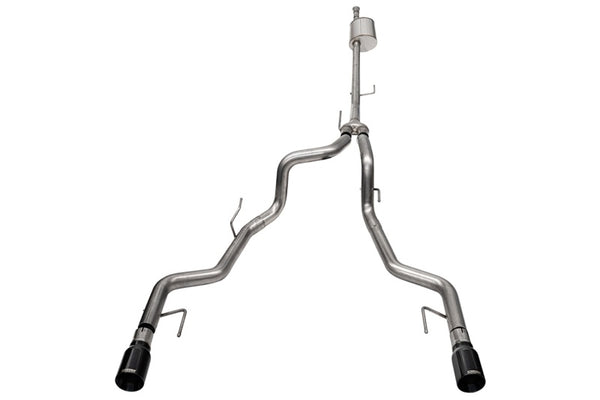 CORSA Performance Cat-Back Exhaust for 2022-2025 Ford F-150 SuperCrew 5.0L V8 - Dual Rear Exit Black PVD