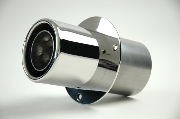 Gibson Marine Power Tip Muffler Pair - 4in Inlet/4in Length - Stainless Steel
