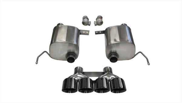 Corsa 2014-2019 Chevy Corvette C7 Coupe 6.2L V8 Dual Rear Exit Black Xtreme Exhaust