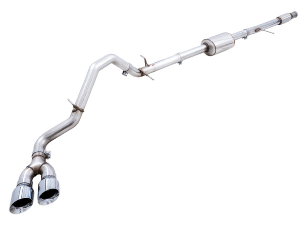 AWE Tuning 0FG Catback Exhaust for 4th Gen GM 1500 5.3L Dual Side Exit, Chrome Tips