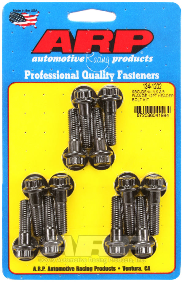 ARP 3/8" Flange 12-Point Header Bolt Kit for SBC & Gen III LS