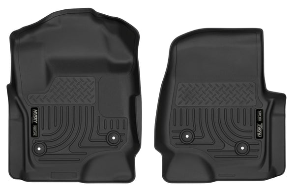 Husky Liners Vinyl X-Act Contour Black Floor Liners for 2017 Ford F250 Crew Cab