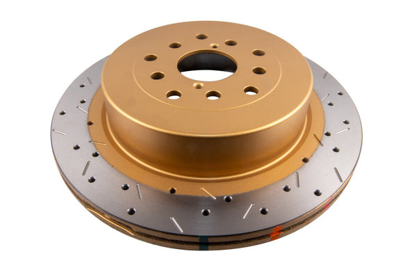 DBA 4000 Series Rear Drilled & Slotted Brake Rotor for 01-07 Subaru WRX/STI